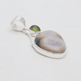 925 Sterling Silver Ocean Jasper Pendants
