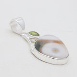 925 Sterling Silver Ocean Jasper Pendants