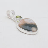 925 Sterling Silver Ocean Jasper Pendants