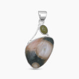 925 Sterling Silver Ocean Jasper Pendants