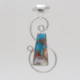 Turquoise Spiny Oyster Silver Pendants