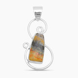 Mustard Jasper Silver Pendants