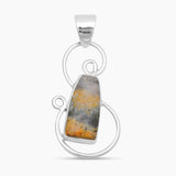 Mustard Jasper Silver Pendants