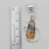 Mustard Jasper Silver Pendants