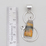 Mustard Jasper Silver Pendants