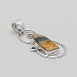 Mustard Jasper Silver Pendants
