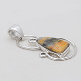 Mustard Jasper Silver Pendants