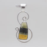 Mustard Jasper Silver Pendants