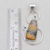 Mustard Jasper Silver Pendants