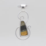 Mustard Jasper Silver Pendants