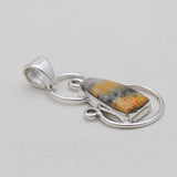 Mustard Jasper Silver Pendants