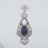 Blue Kyanite Gemstone Silver Pendant