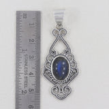 Blue Kyanite Gemstone Silver Pendant