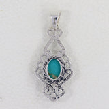 Mexican Turquoise Silver Pendants