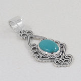 Mexican Turquoise Silver Pendants