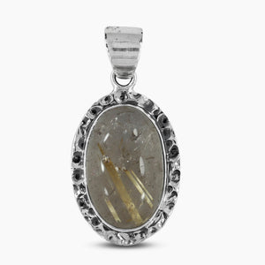 925 Silver Rutilated Quartz Pendants
