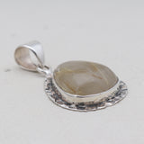 925 Sterling Silver Rutilated Quartz Pendants