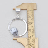 Rainbow Moonstone Circle Design Pendants