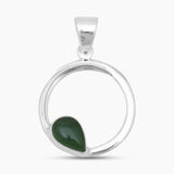 Rainbow Moonstone Circle Design Pendants