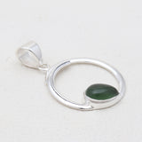 Rainbow Moonstone Circle Design Pendants