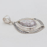 925 Sterling Silver Ocean Jasper Pendants