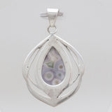 925 Sterling Silver Ocean Jasper Pendants