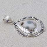 925 Sterling Silver Ocean Jasper Pendants