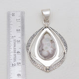 925 Sterling Silver Ocean Jasper Pendants