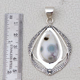 925 Sterling Silver Ocean Jasper Pendants