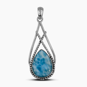 925 Sterling Silver Larimar Pendants