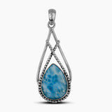 925 Sterling Silver Larimar Pendants