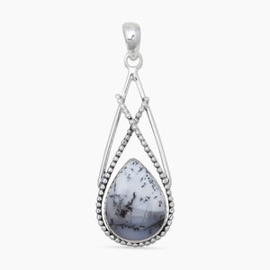 925 Silver Dendritic Opal Pendants