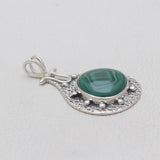 Malachite Silver Pendants