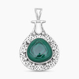 Malachite Silver Pendants