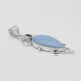 Blue Opal & Iolite Silver Pendants