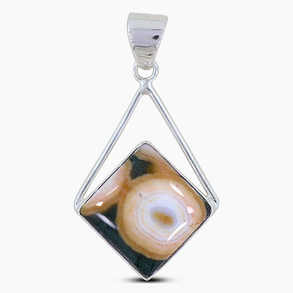 925 Sterling Silver Ocean Jasper Pendants