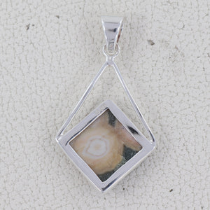 925 Sterling Silver Ocean Jasper Pendants