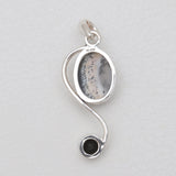 925 Sterling Silver Dendritic Opal Pendants