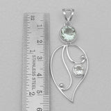 Larimar & Blue Topaz Silver Pendants