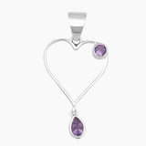 925 Sterling Silver Blue Topaz Pendants