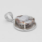 925 Sterling Silver Pyrite Druzy Pendants