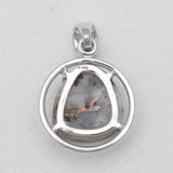 925 Sterling Silver Pyrite Druzy Pendants