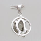 925 Sterling Silver Pyrite Druzy Pendants