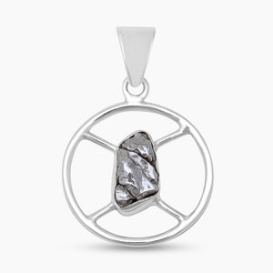 925 Sterling Silver Coconut Druzy Pendants