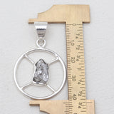 925 Sterling Silver Coconut Druzy Pendants