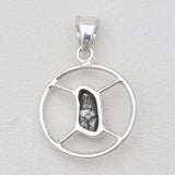 925 Sterling Silver Coconut Druzy Pendants