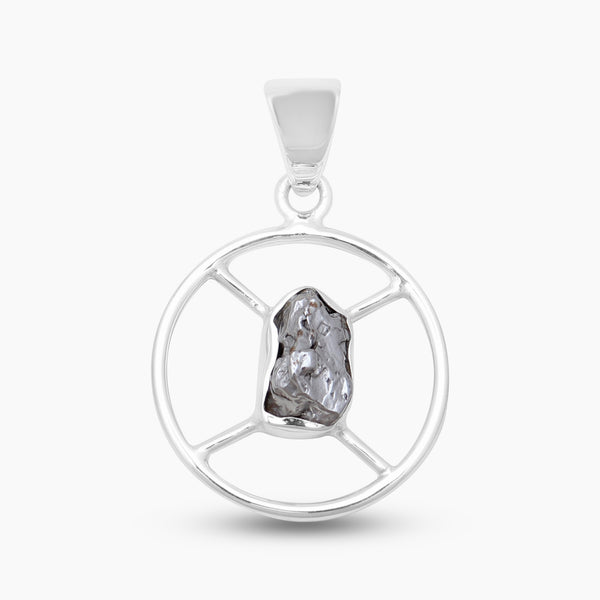 925 Sterling Silver Coconut Druzy Pendants