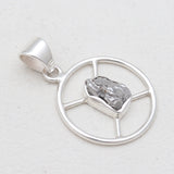 925 Sterling Silver Coconut Druzy Pendants