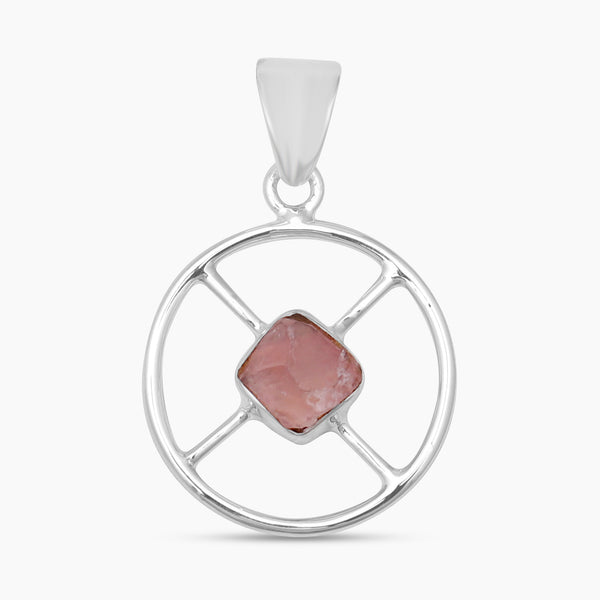 925 Sterling Silver Rose Quartz Pendants