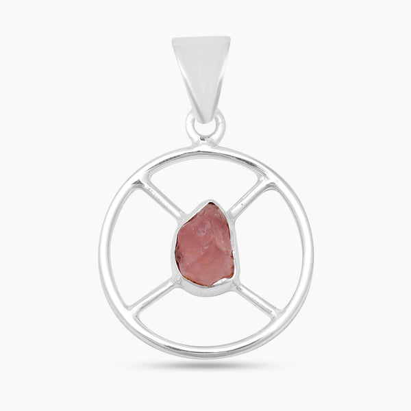 925 Sterling Silver Rose Quartz Pendants